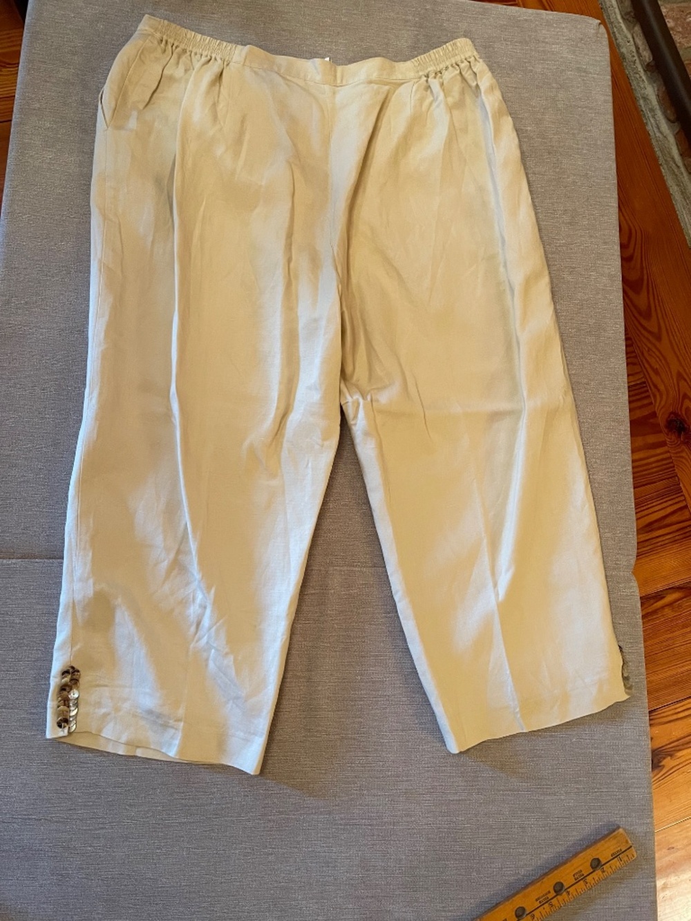 Ruby Rd Linen Blend 2 Piece Pantsuit Jacket & Pants Size 20W - Picture 10 of 15
